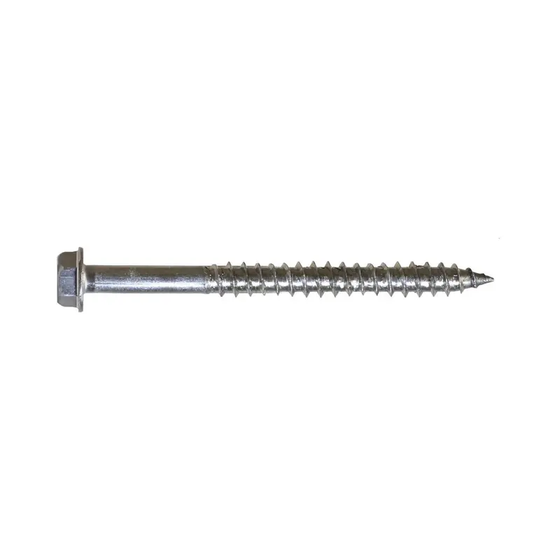 0.185" X 5" Sdwh Timber-Hex Stainless Steel Screw – Type 316, 10-Pack 1
