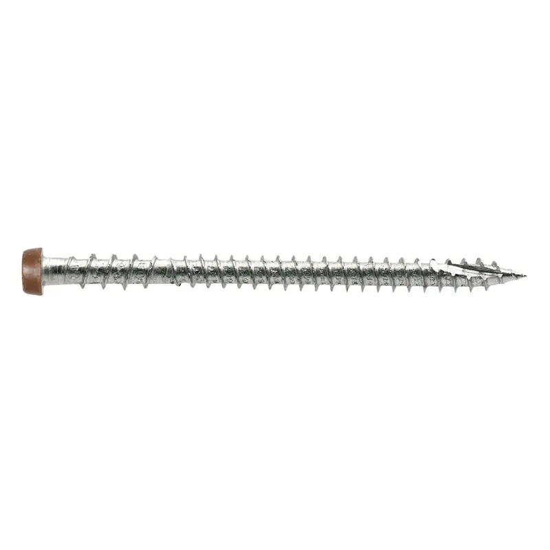 #10 X 2-3/4" Collated Composite Deck Screw – Deck-Drive Dcu Series, Type 316 Stainless, Tan, 1000-Pack, Simpson Strong-Tie Dcu234S316Tn01 1