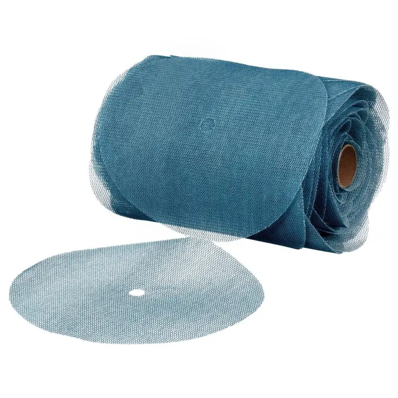 3M 310W Blue Hookit Sanding Net Disc Roll, 320+ Grit, 6 In Diameter, 100 Discs Per Roll (36426) (7100254373) – 8-Pack 1