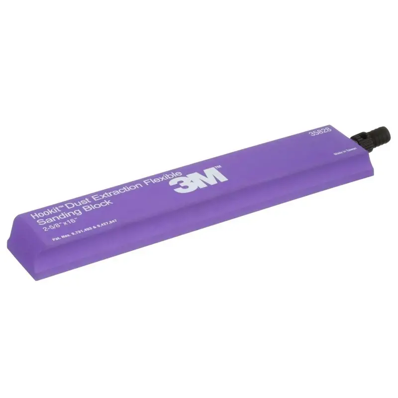 3M 35828 Hookit Dust-Extraction Flexible Sanding Block – 406 Mm × 67 Mm, 8-Pack 1