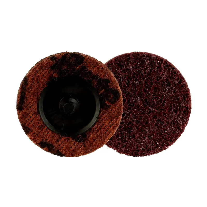 3M 89317 Scotch-Brite Roloc Tr Coarse Brown Precision Surface Conditioning Disc – 2 Inch, 1000-Pack 1
