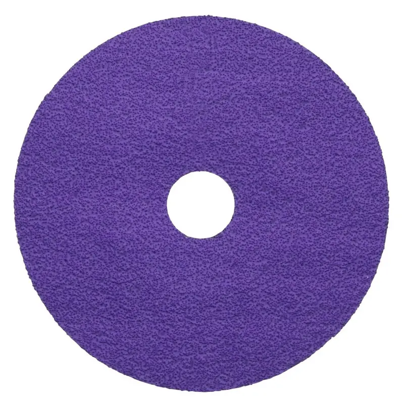 3M Cubitron Fibre Disc – Purple, 5" X 7/8", 60+ Grit, Die 500P, Heavy-Duty Fiberglass Backing, 100-Pack 1