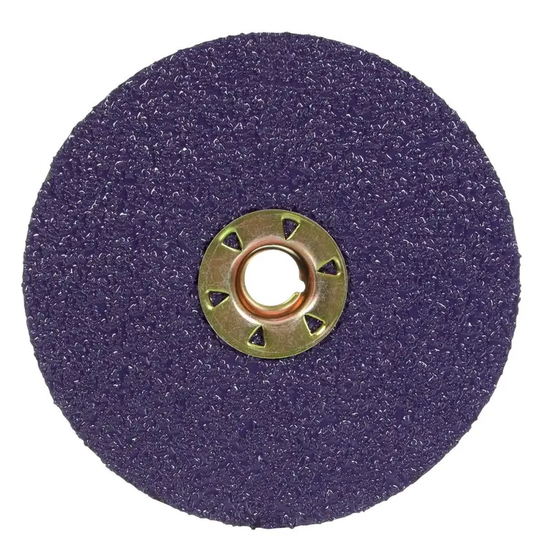3M Cubitron Ii 1182C Tn Quick-Change Fibre Disc, 36+ Grit, 4.5" Diameter, Purple, Precision Ceramic Grain, 100-Pack 1