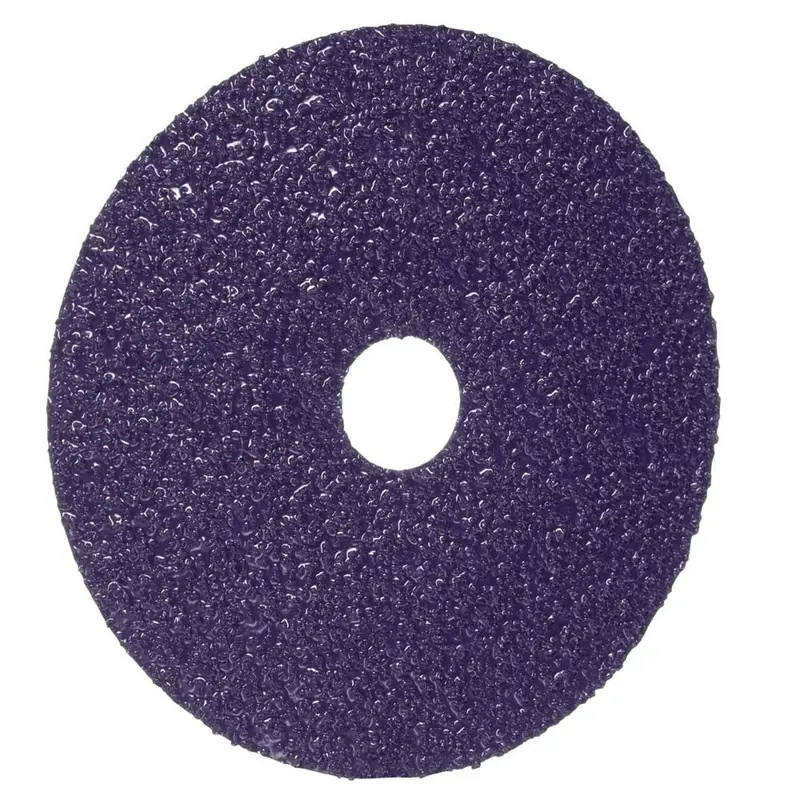 3M Cubitron Iii 1182C Fibre Disc, 36+ Grit, 4.5" X 0.875", Die 450E, Purple, Reduced Changeouts For Mild Steel Work, 100-Pack 1
