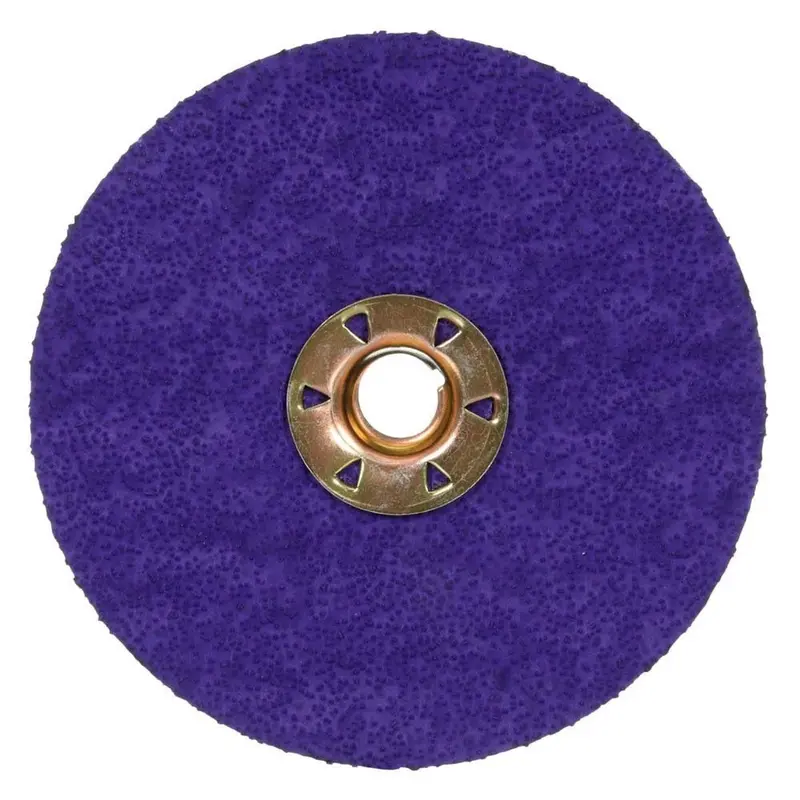 3M Cubitron Iii 1187C Tn Quick-Change Fibre Disc, 36+ Grit, 5" Diameter, Die 500P, Purple, 100-Pack 1