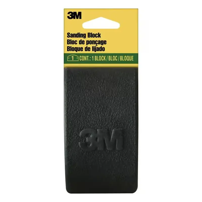 3M Hand Sanding Block – 2-5/8" X 4-3/4" X 1-1/4", Ergonomic Design For Precision Sanding 1
