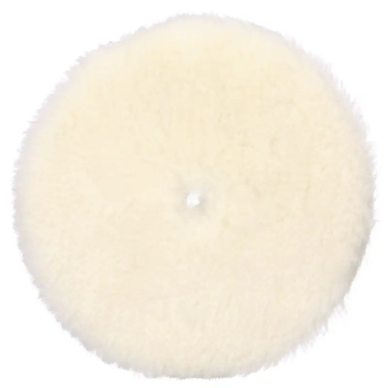 3M Hookit Random Orbital Medium Wool Compounding Pad — White, 6 In (150 Mm), 12-Pack 1
