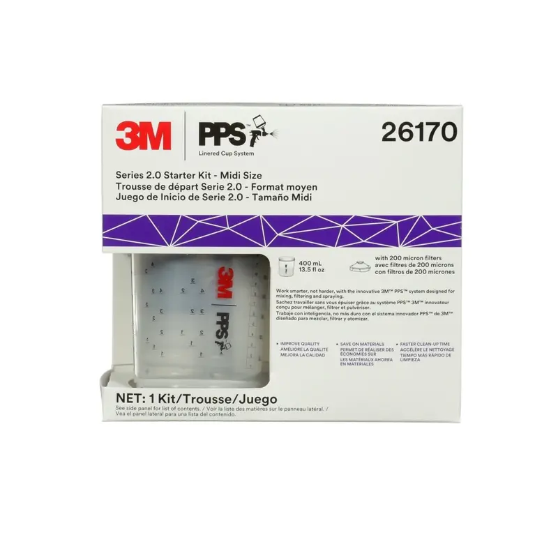 3M Pps 2.0 Midi Starter Kit – 13.5 Fl Oz (400 Ml) Cup, 200-Micron Filter & Accessories, 29-Piece Set, 2-Pack 1