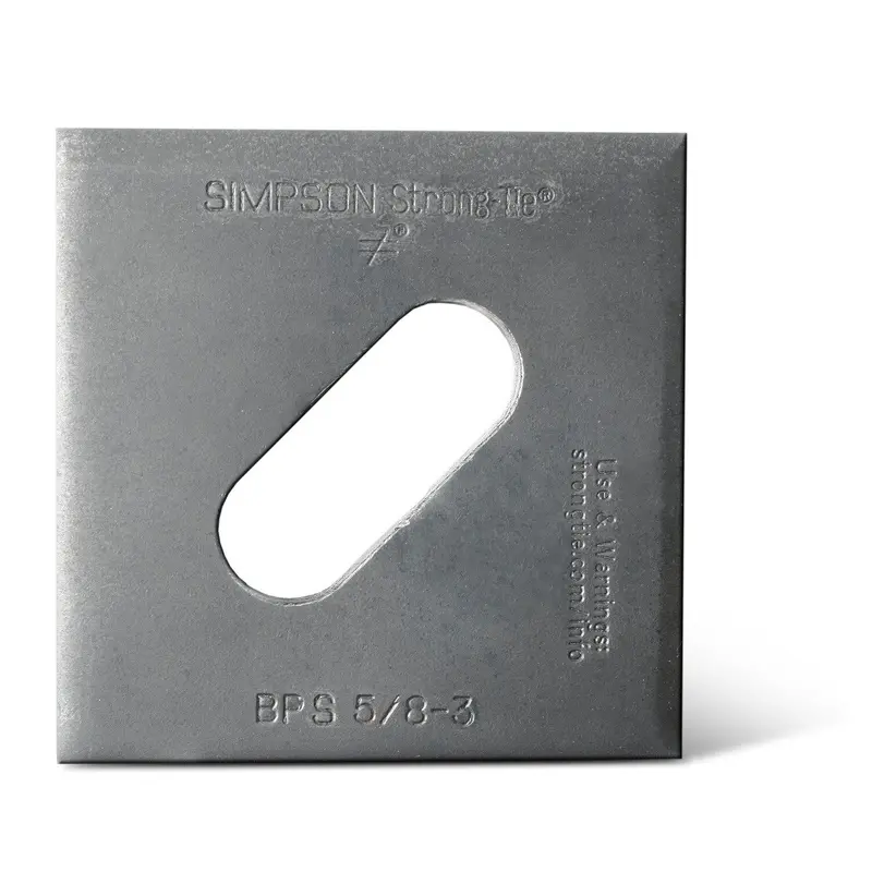 5/8"-6 Slotted Bearing Plate – 3" X 4-1/2", Hot-Dip Galvanized 1