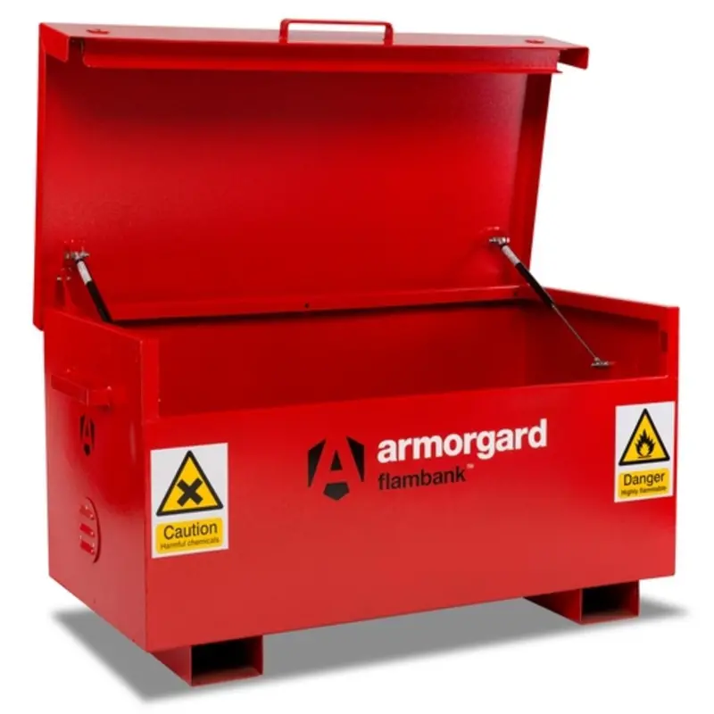 Armorgard Fb2 Flambank Hazardous Material Storage Cabinet – 1295 X 630 X 675Mm Fire-Rated Secure Enclosure 1