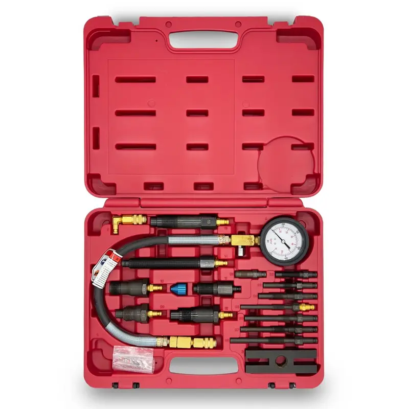 Auzgrip A17225 Diesel Engine Compression Test Kit With Gauge And Adapters 1
