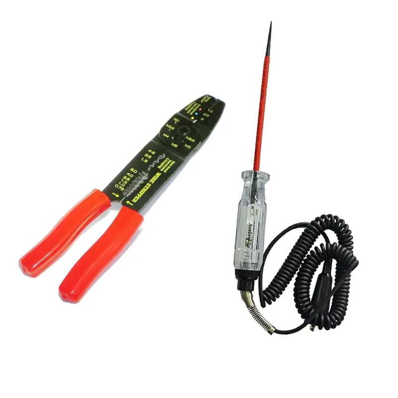 Auzgrip A20070 Digital Circuit Tester + A57201 All-In-One Crimping And Wire Stripping Tool 1