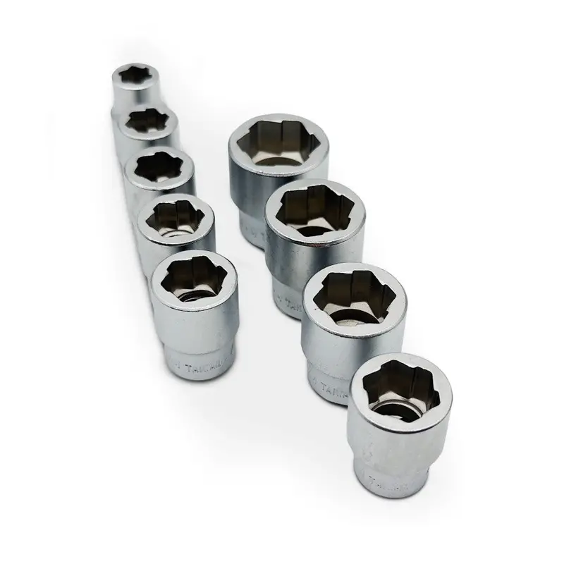 Auzgrip A53060 9-Piece Metric Bolt Extractor Socket Set – 3/8" Square Drive 1