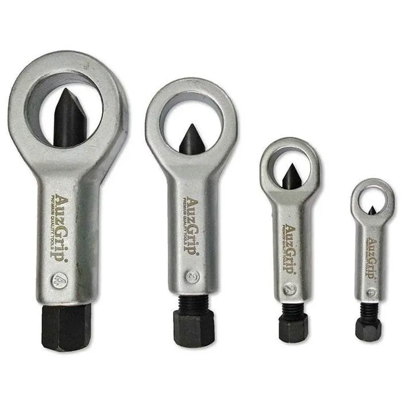 Auzgrip A53080 4-Piece Damaged Bolt And Nut Splitter Kit For Stubborn Fastener Removal 1