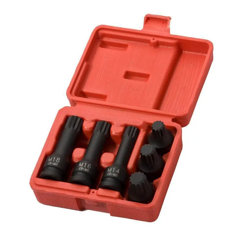 Auzgrip A68020 6-Piece Impact Triple-Square Driver Set – 1/2" Drive 1
