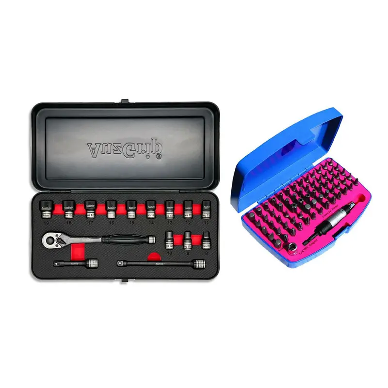 Auzgrip A84301 15-Piece Impact Socket Set + A71275 67-Piece Power Bit Collection 1