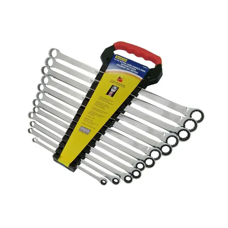 Auzgrip A88051 12-Piece Extra-Long Double-Ring Ratchet Spanner Set 1