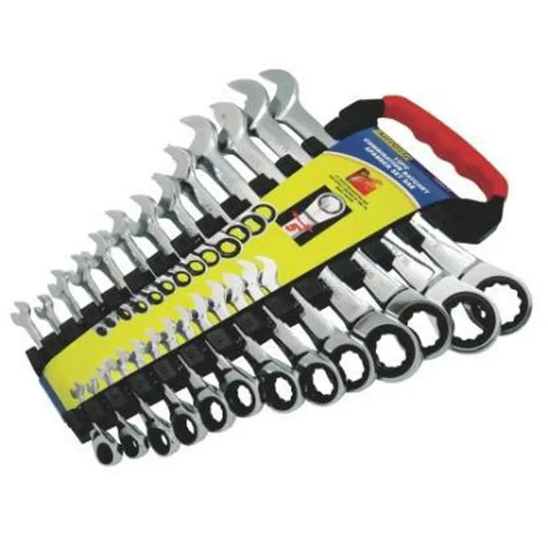 Auzgrip A89417 13-Piece Sae Combination Ratchet Wrench Kit 1