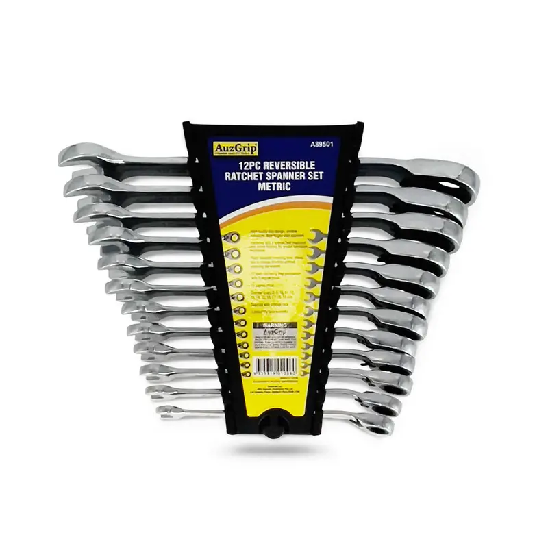 Auzgrip A89501 12-Piece Metric Reversible Ratchet Combination Wrench Set 1