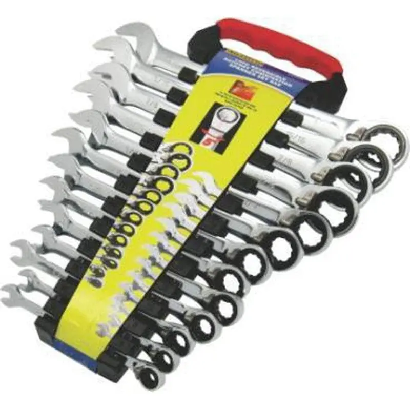 Auzgrip A89502 13-Piece Sae Reversible Ratchet Wrench Kit 1