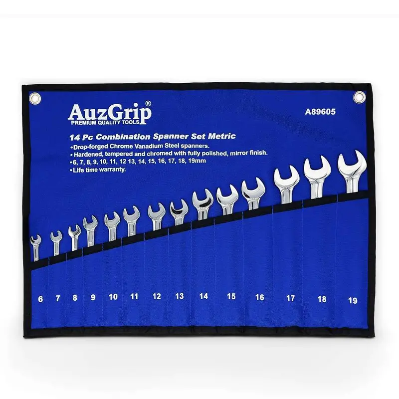Auzgrip A89605 Compact 14-Piece Metric Combination Wrench Set 1