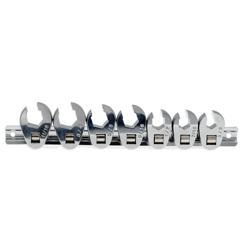Auzgrip A90104 7-Piece Sae 3/8″ Drive Flare Nut Crowfoot Wrench Kit 1