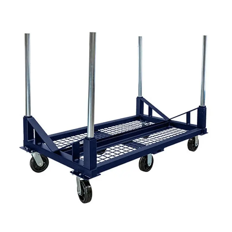 Bbsumner Psc2 Pipe Stacker Cart — 2-Unit Design With Mesh Floor, 2000-Lb Capacity (57" X 34" X 39") 1