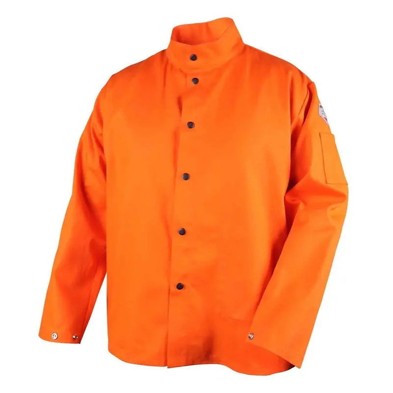 Black Stallion Fo9-30C-3Xl Truguard 200 Fr Cotton Welding Jacket – 30" Length, Safety Orange, Size 3Xl 1