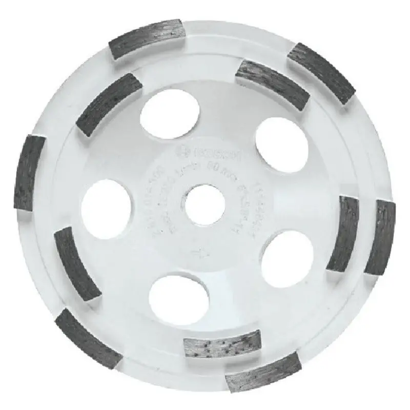 Bosch 5" Double-Row Segmented Diamond Cup Wheel – Concrete Grinding, Single Unit 1