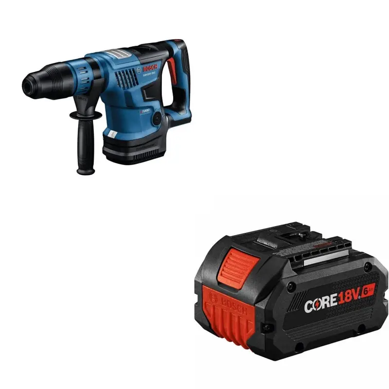 Bosch Gbh18V-36Cn Rotary Hammer Kit With Gba18V60 6.0Ah Battery Included 1