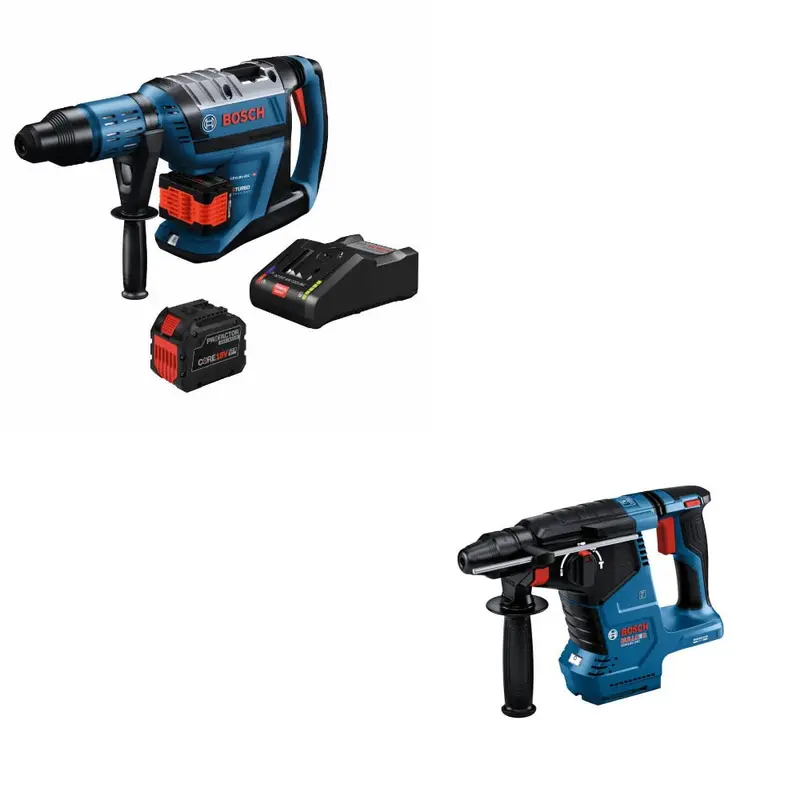 Bosch Gbh18V-45Ck27 1-7/8-Inch Sds-Max Rotary Hammer Bundle With Gbh18V-24Cn 1-Inch Rotary Hammer Included 1