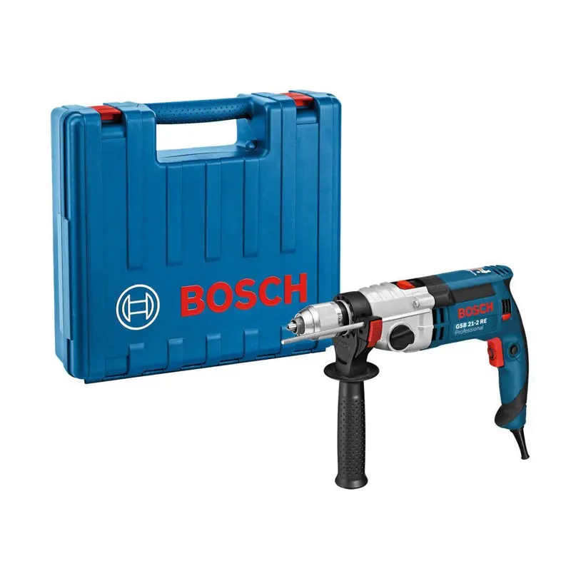 Bosch Gsb 21-2 Re 110V Impact Drill – 1100W With Accessories & Carry Case (060119C560) 1