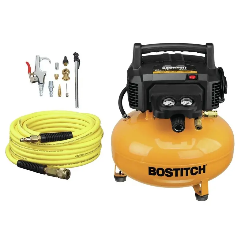 Bostitch Bxcm02012-Wpk – 6-Gal 150 Psi Pancake Compressor With 13-Piece Accessory Kit 1