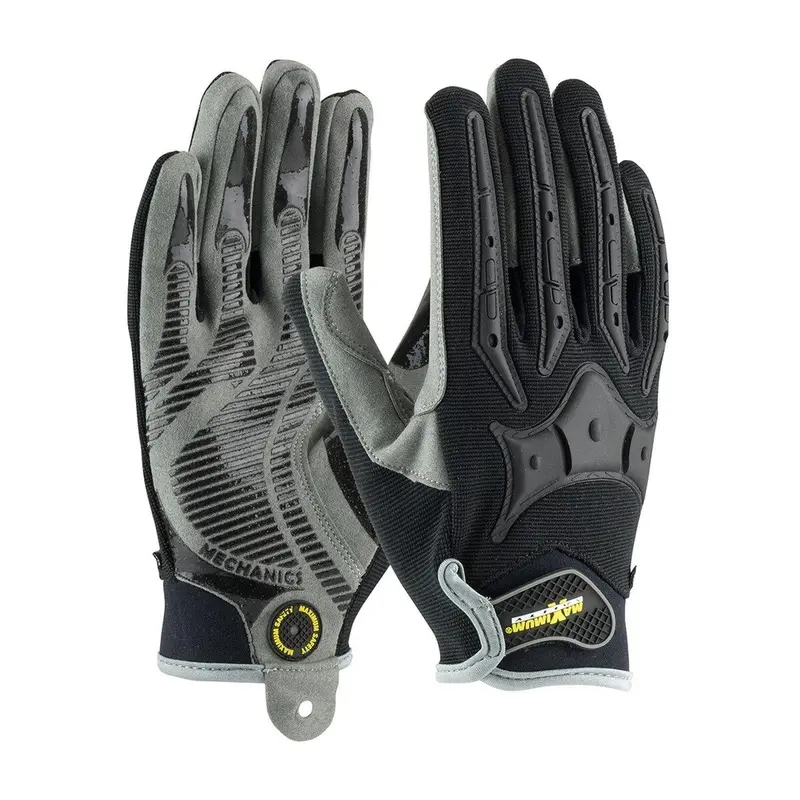 Brickyard Impact-Resistant Cut-And-Sewn Work Gloves – Hook-And-Loop Closure, Large 1