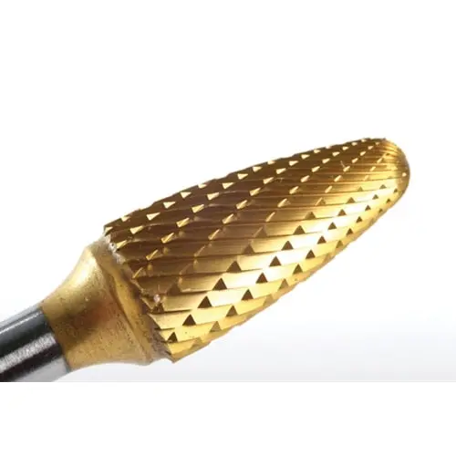 Champion Usf1 1/4" Tree-Shaped Double-Cut Carbide Bur With Radius Tip 1