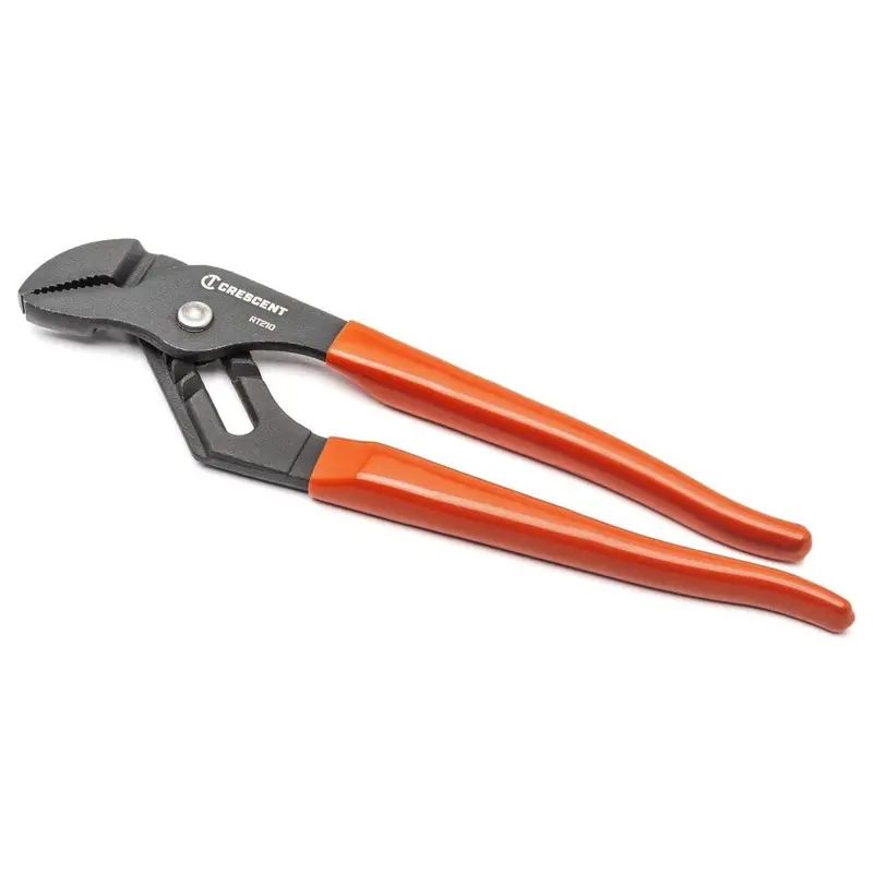 Crescent Rt210Cvn-05B 10" Straight-Jaw Tongue-And-Groove Pliers – Bulk Pack Of 24 1