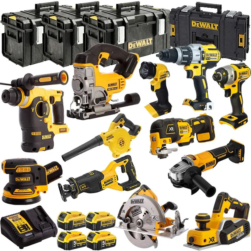 Dewalt 18V 12-Piece Xr Cordless Combo Kit – Four Batteries, Charger & Compact Tool Set (T4Tkit-1331) 1
