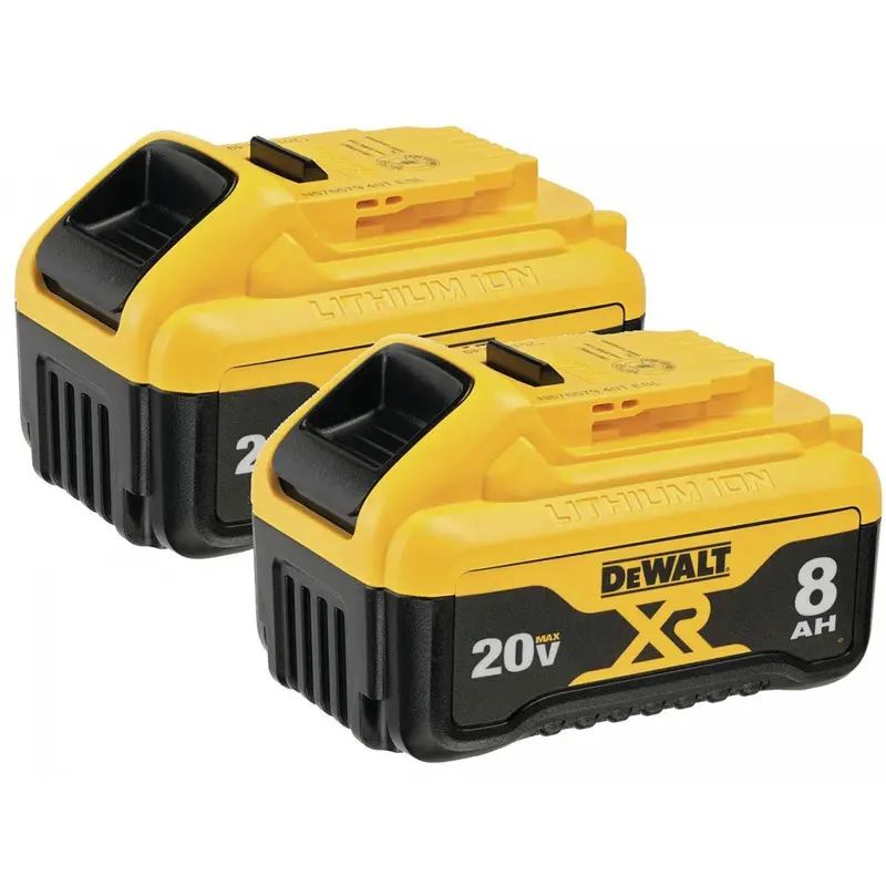 Dewalt Dcb208-2: Dual-Pack 20V Max 8.0 Ah Xr Lithium-Ion Batteries 1
