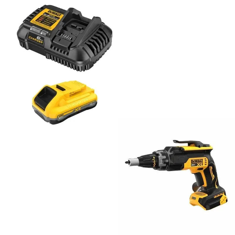 Dewalt Dcb2104C 20V Max Battery/Charger Package Featuring Free Drywall Screwdriver 1