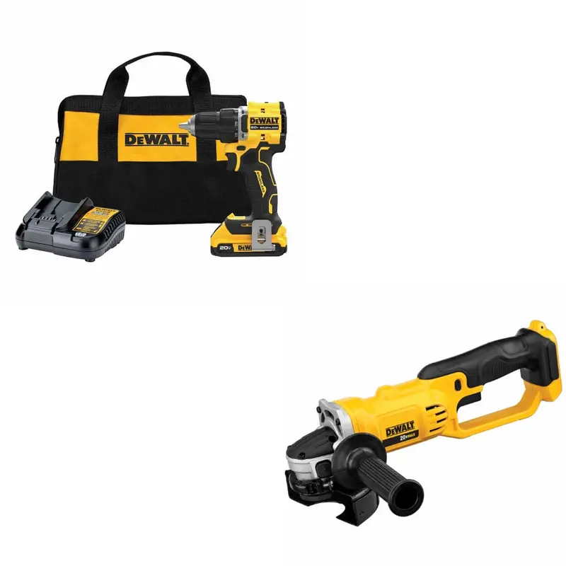 Dewalt Dcd794D1 Atomic 20V Max Drill/Driver Kit With Bonus 20V Max Angle Grinder (Dcg412B) 1