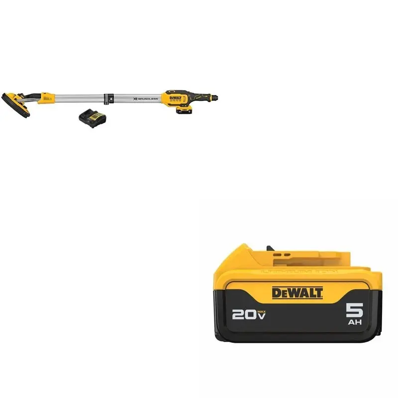 Dewalt Dce800P1 18V Drywall Sander Kit With Free Dcb205 5.0Ah Battery 1