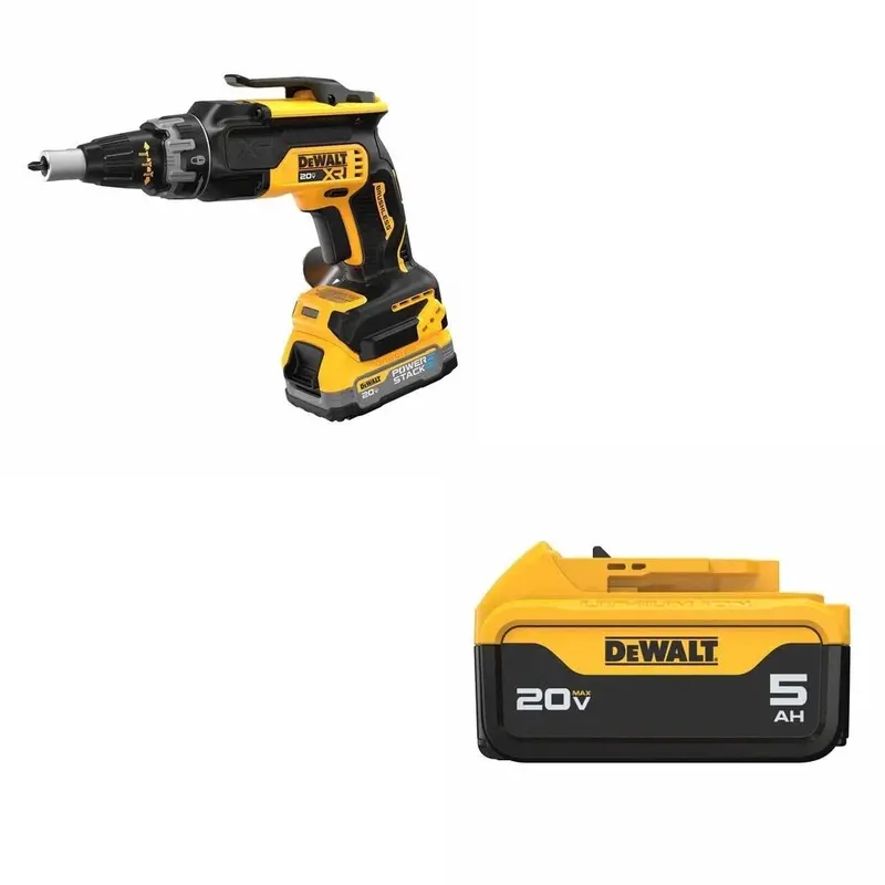 Dewalt Dcf630E1 18V Drywall Screwgun Kit With Free Dcb205 5.0Ah Battery 1