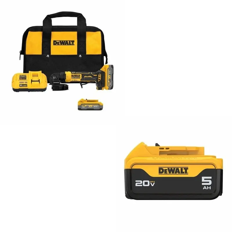 Dewalt Dcg400S2 18V 4-Inch Angle Grinder Kit With Free Dcb205 5.0Ah Battery 1