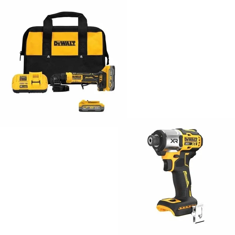 Dewalt Dcg400S2 18V 4-Inch Angle Grinder Kit With Free Dcf845B Impact Driver 1