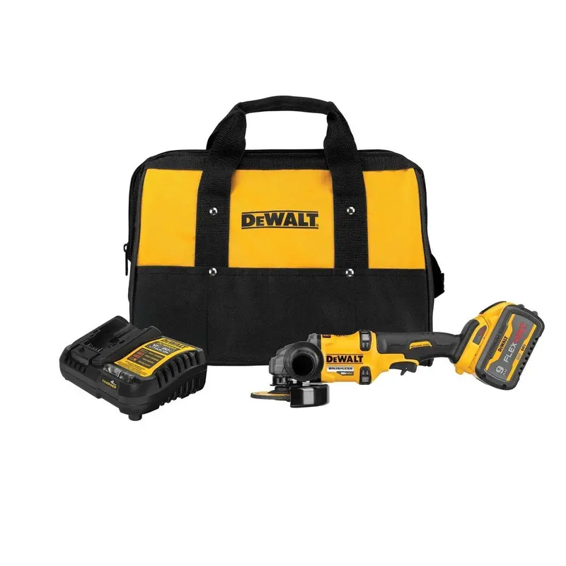 Dewalt Dcg418Mx1 60V Max Brushless Angle Grinder Kit (4-1/2" To 6") With Kickback Brake 1