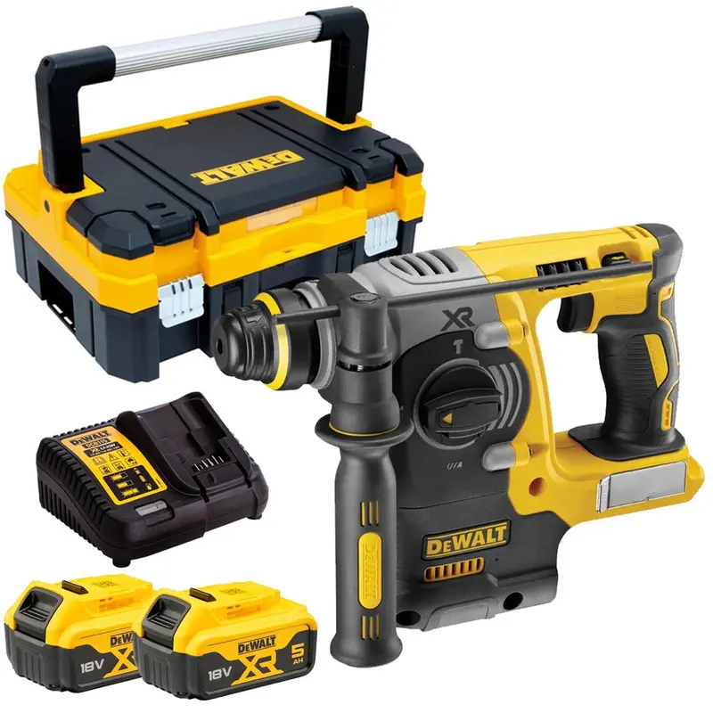 Dewalt Dch273N 18V Brushless Sds+ Rotary Hammer Drill Kit – Dual 5.0Ah Batteries, Charger & Organiser 1