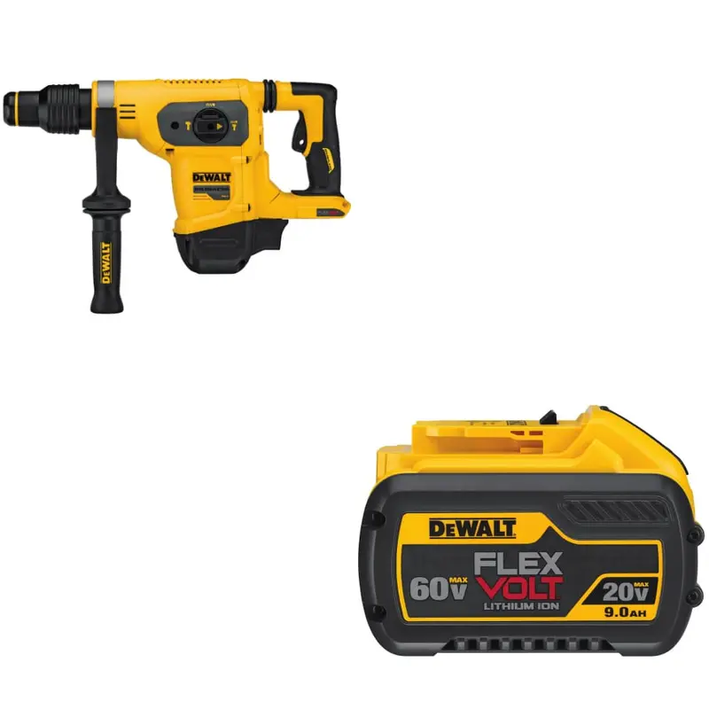 Dewalt Dch481B 60V Max 1-9/16" Cordless Combo Hammer With Dcb609 Flexvolt Battery Included 1