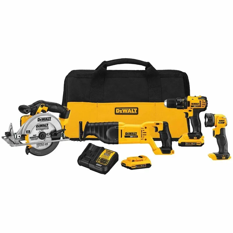 Dewalt Dck423D2 20V Max 4-Tool Power Tool Combo Kit With 2.0Ah Batteries 1