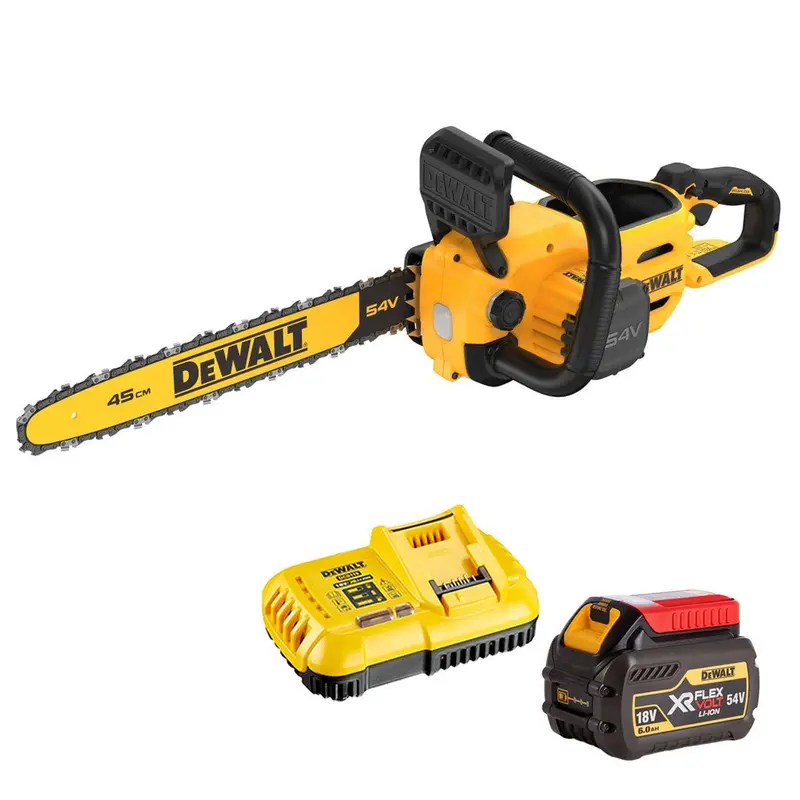 Dewalt Dcmcs574N-Xj 54V Flexvolt Brushless 45Cm Chainsaw – 6.0Ah Battery & Charger Included 1