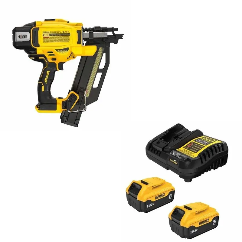 Dewalt Dcn920B Professional Framing Nailer Kit With Free Dcb205-2C 5Ah Battery Pack 1